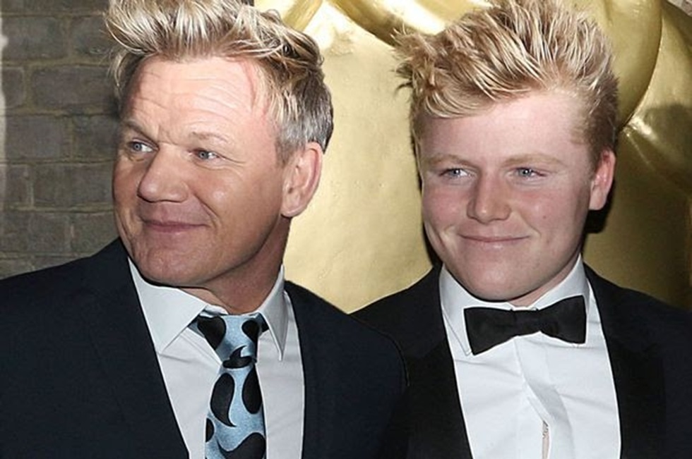 Gordon Ramsay (left) with son Jack Scott Ramsay (right)